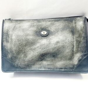 Gucci Canvas Leather Clutch Bag